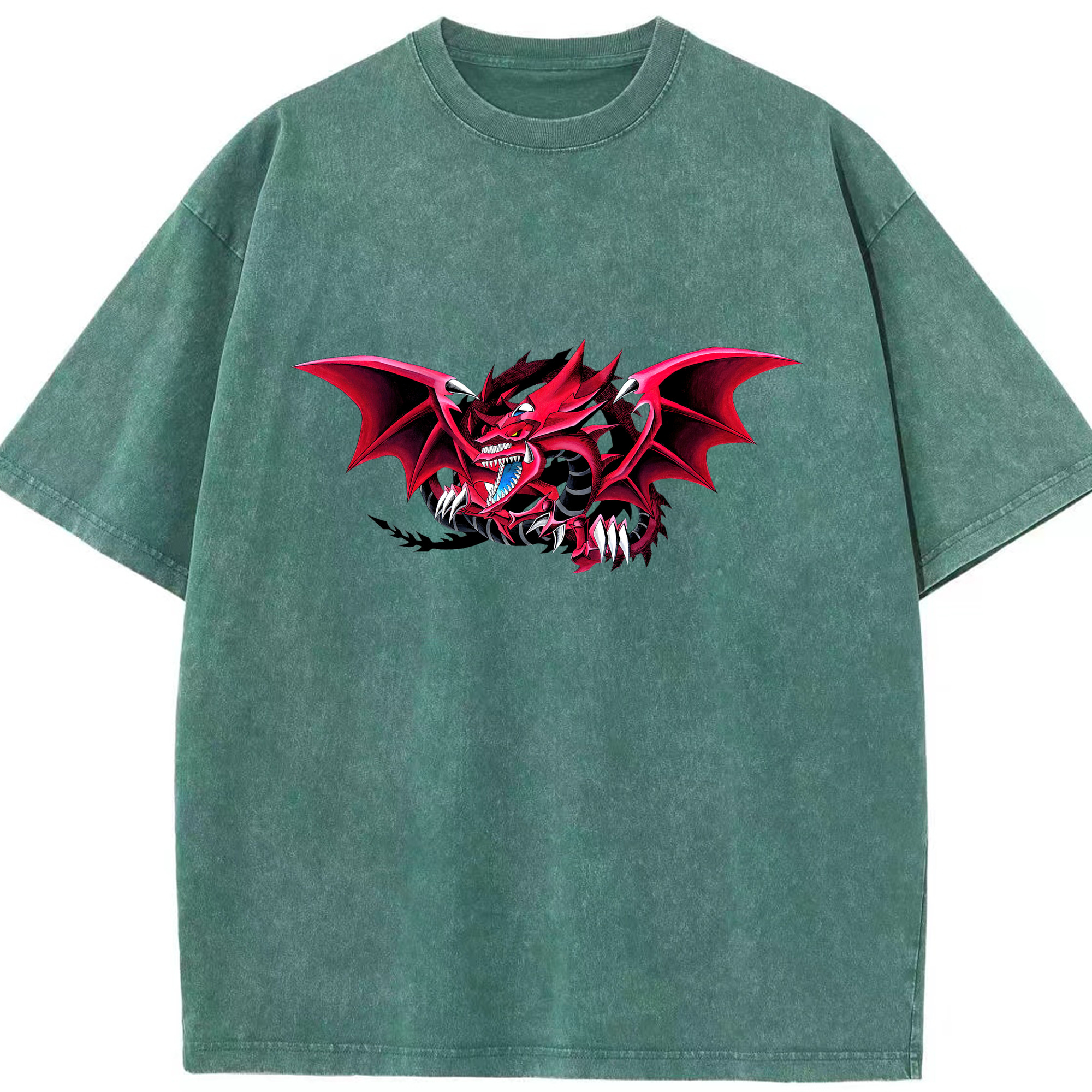 （画像用） 遊☆戯☆王 Yu-Gi-Oh! 綿100% ヴィンテージ風 半袖Tシャツ（フロントプリント）